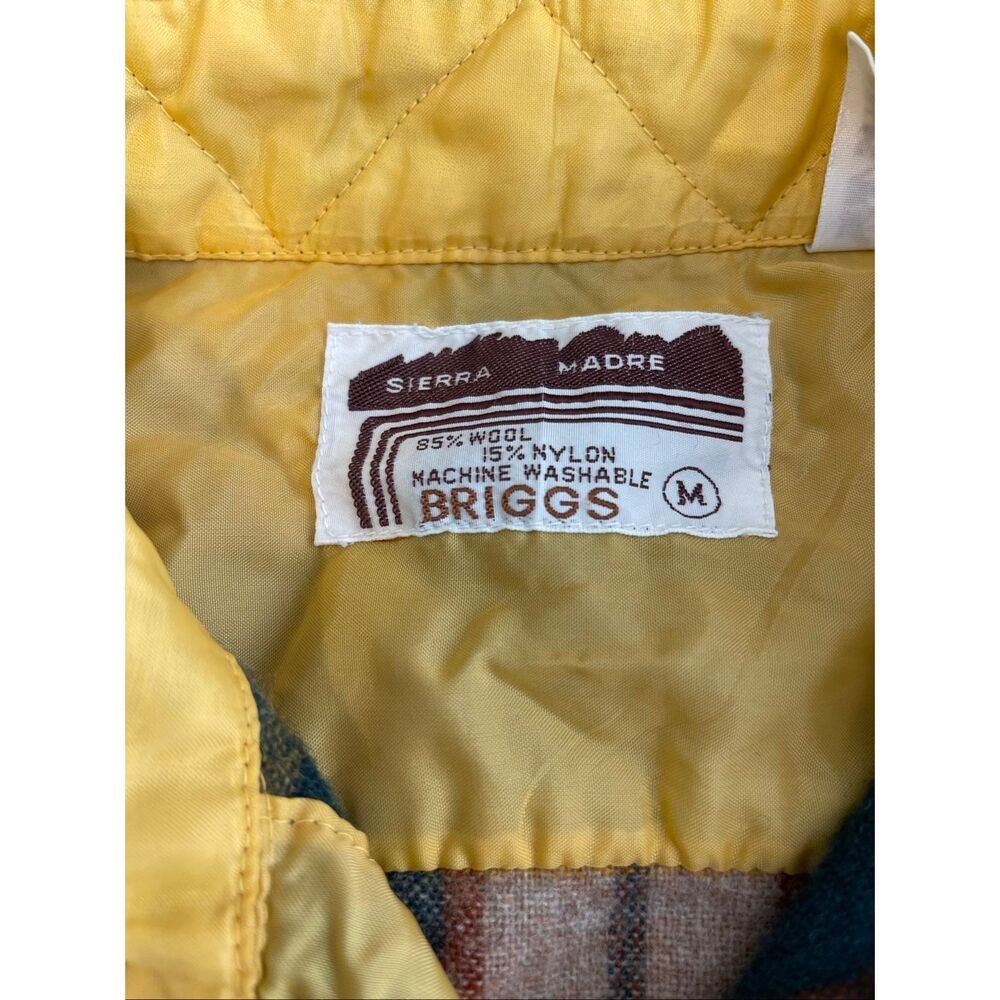 Sierra Madre Briggs Plaid Shirt Long Sleeve Size‎ M From The 1980's VTG Hiking - Picture 4 of 9